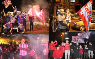 Trabzonspor şampiyonluğunu coşkuyla kutladı...