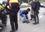 Otomobillere çarparak durabildi…
