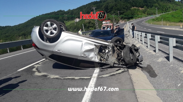 Trafik kazası... 2 yaralı...