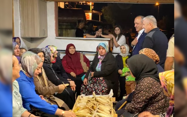 2 asırlık gelenek; 3 saat boyunca topluca mısır soydular...
