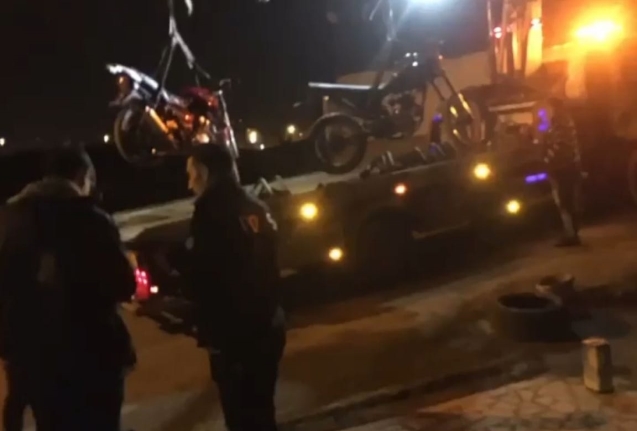 Abartı egzozlu motosiklete cezai işlem...