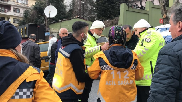 Trafik kazası.... 1 yaralı...
