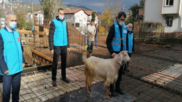 Kur’an Kursu’ binasının temel atma töreni...