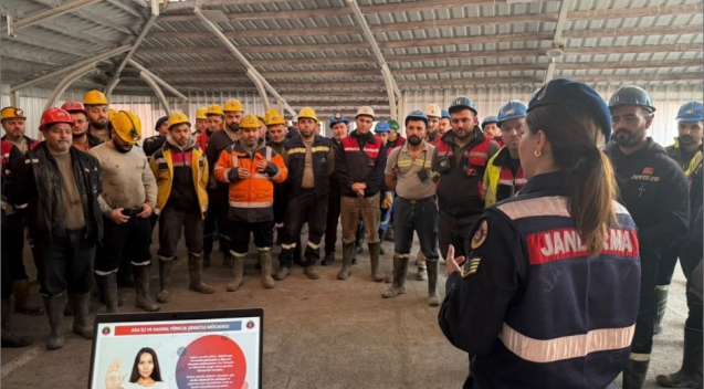 Madenci'ye Kadına Şiddete karşı bilgilendirme...