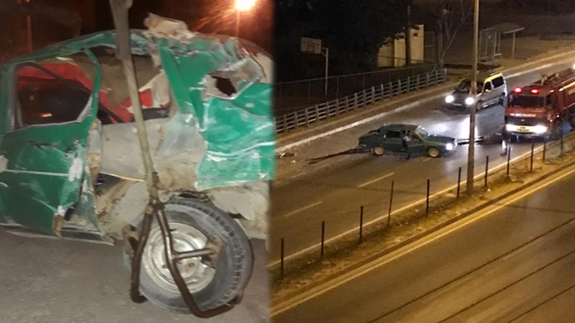 ÇARPIP OLAY YERİNDEN KAÇTI...