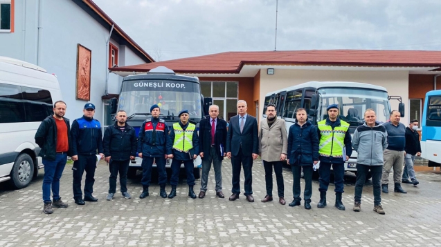 Öğrenci taşımacılığı yapan servisler denetim altında.