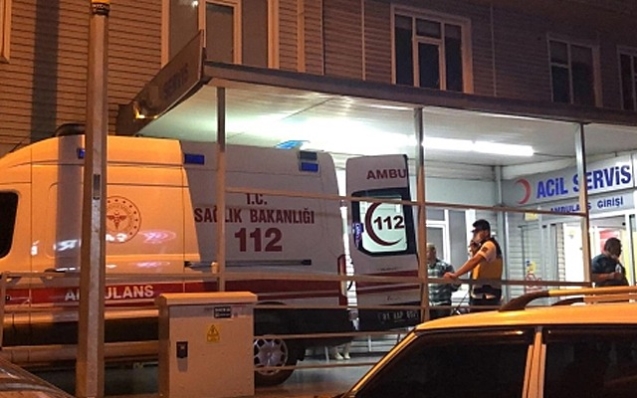 Motosiklet sürücüsü kaza yaptı...