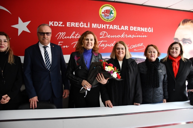 Posbıyık, Köy ve mahalle muhtarları ile buluştu.