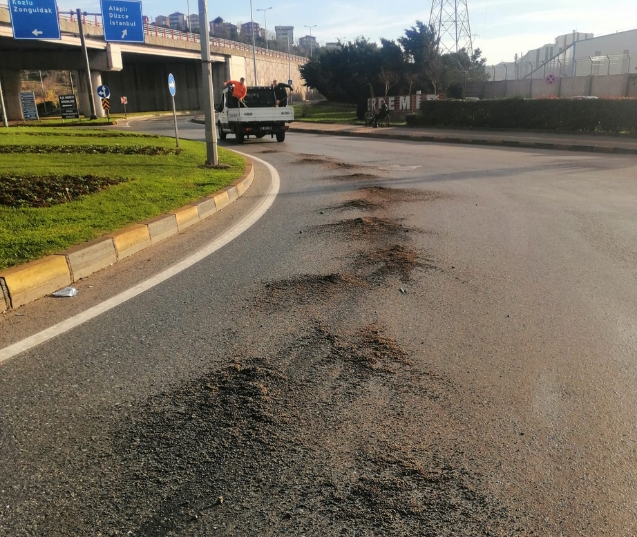 Trafik kazasında bir kişi yaralandı...