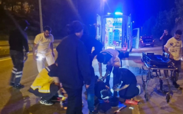 Tersten çıktı... Çarptı kaçtı... Yaralılar var...