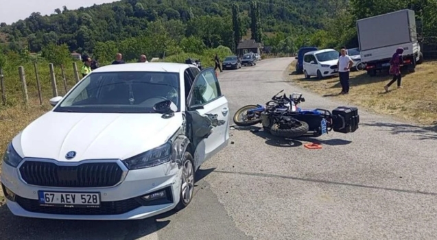 Asayiş timi otomobile çarptı...