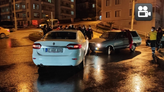 Kafa kafaya çarpıştılar...