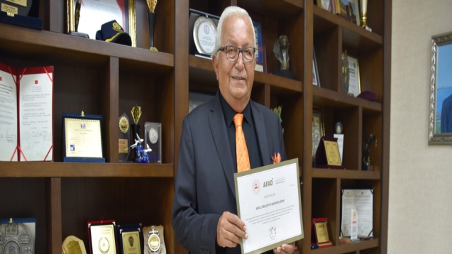 Posbıyık, AFAD’ a sağladığı destek nedeniyle teşekkür etti.