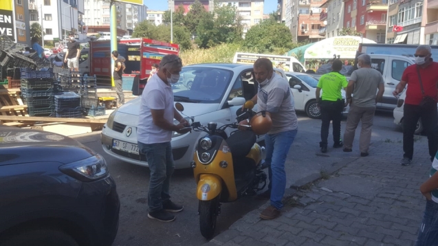 Trafik kazasında bir kişi yaralandı...