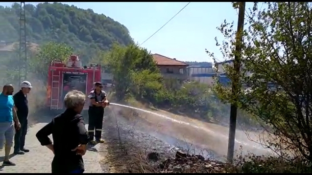 Hamzafakıhlı köyünde yangın...