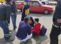 Bisiklet süren çocuk minibüse çarptı...1 yaralı...