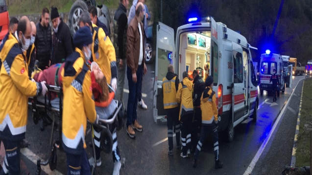 Trafik kazası... 4 yaralı...
