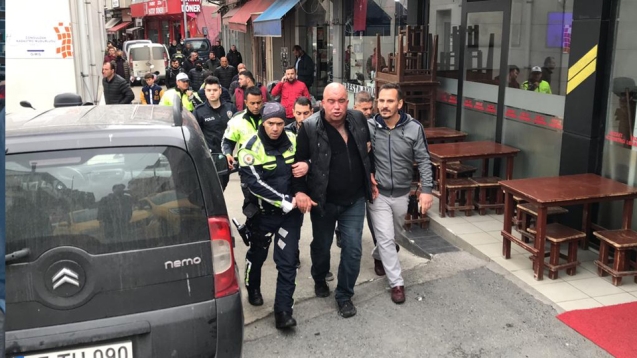 Polislerle tartışan sürücü karakolluk oldu.