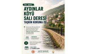 Aydınlar köyüne taşkın koruma çalışması…