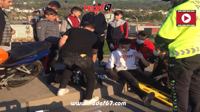 Kaldırıma çıkarak durabildi…