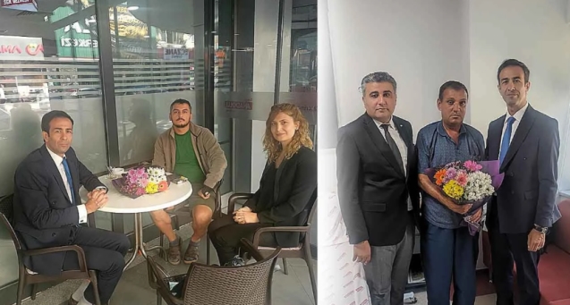 Deniz Peker’den tedavi gören gazilere ziyaret…