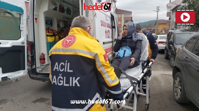 Otomobil yayaya çarptı...