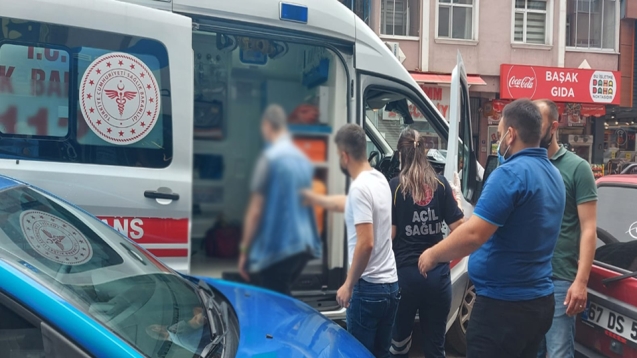Epilepsi hastası düşerek yaralandı...