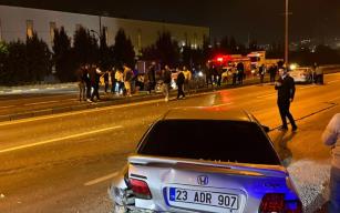 Potbaşında feci kaza... Ekipler olay yerinde...