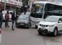 Halk Otobüsü İle otomobil çarpıştı