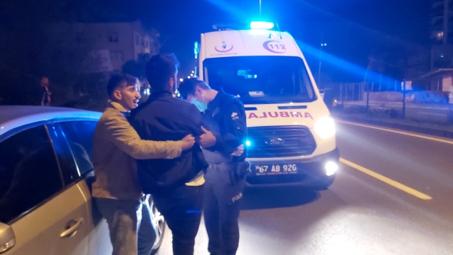 Alkollü sürücü polislere zor anlar yaşattı...