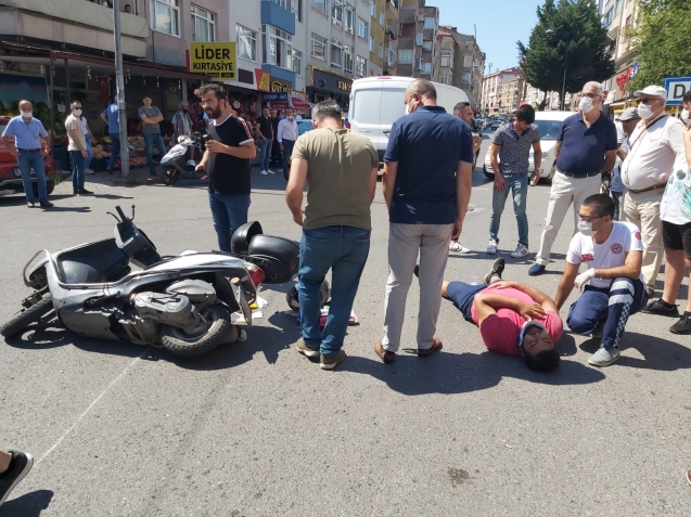 YOLUN KARŞISINA GEÇMEK İSTEDİ...