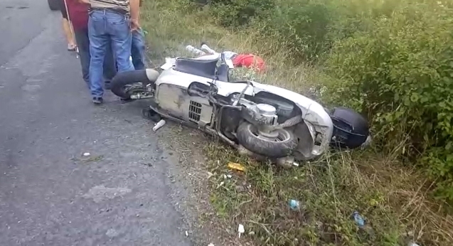 MOTOSİKLET KAZASI... 1 AĞIR YARALI...