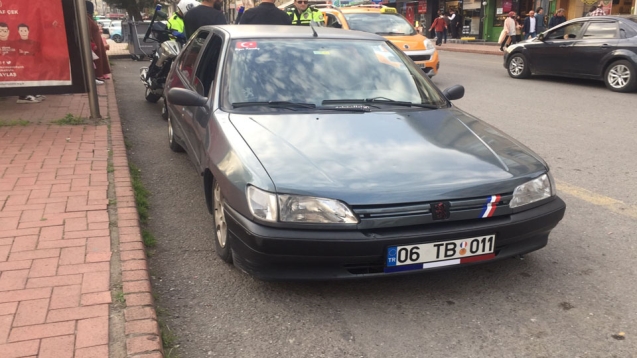 Yüksek ses ile yayın yapan sürücüye ceza yağdı.
