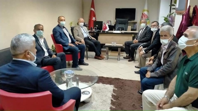 Çorumluoğlu'ndan, Muhtarlar derneğine ziyaret...