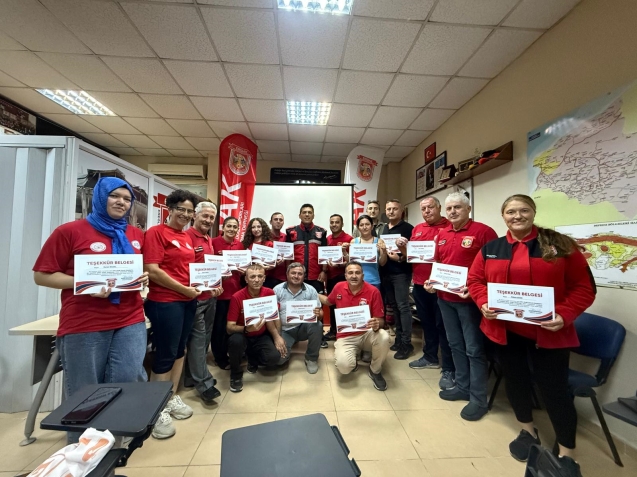 ERİDAK üyelerine teşekkür belgesi…