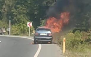 Aniden alevler içinde kaldı... 