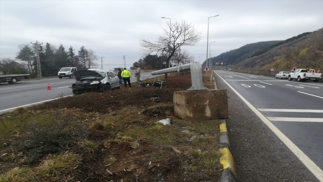 Trafik kazasında 1 kişi yaralandı...