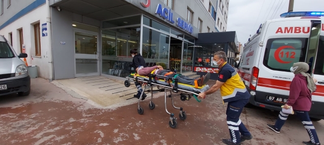 Yüksekten düşen işçi yaralandı...