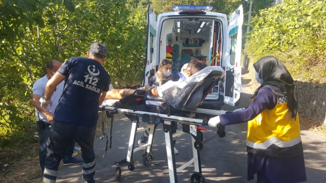 KAZADA  1 KİŞİ YARALANDI...