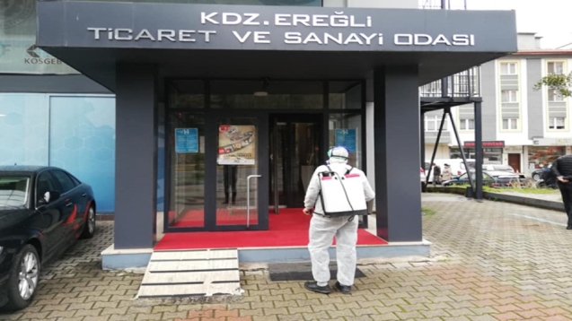 Kdz. Ereğli Ticaret ve Sanayi Odasına ilaçlama yapıldı...