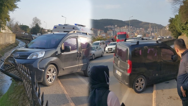 Dereye uçmaktan son anda kurtuldu...