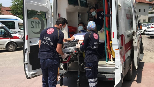 Trafik kazası...1 yaralı...
