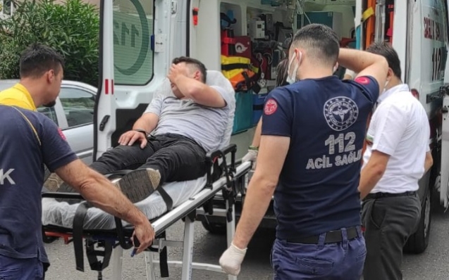 Motosiklet kazasında bir kişi yaralandı...