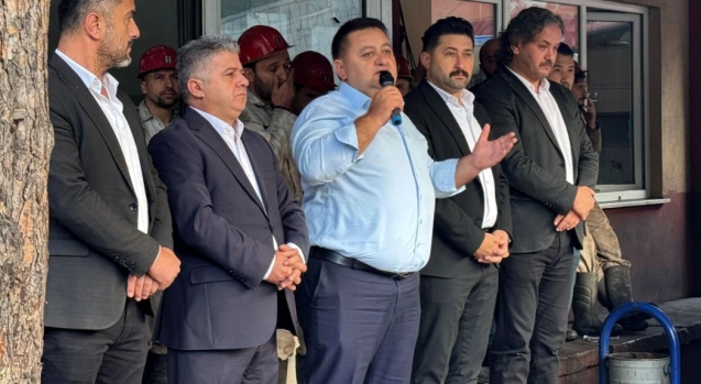 Başkan Yeşil, Gelik'te madenci ile buluştu...