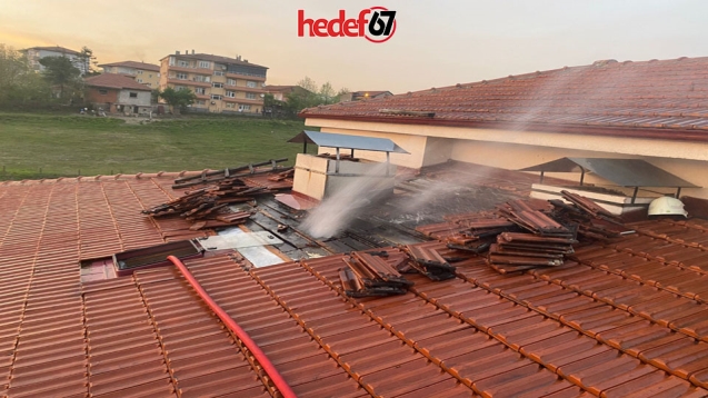 Çocukların dikkati yangına erken müdahale ettirdi…