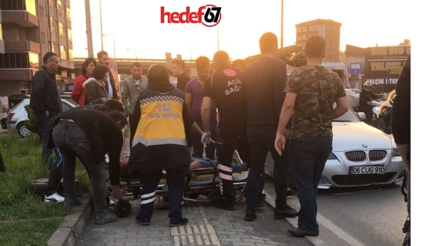 Kaldırıma çıktı… Yayanın ayağını ezdi…
