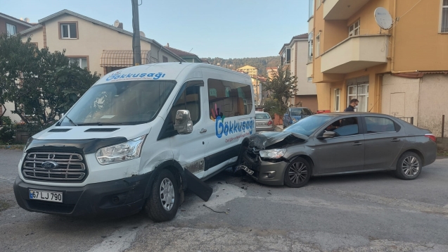 Trafik kazası... 1 yaralı...