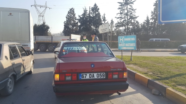 Yüksek ses ile yayın yapan sürücüye ceza yağdı.