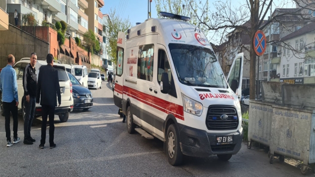 Trafik kazasın da bir kişi yaralandı.