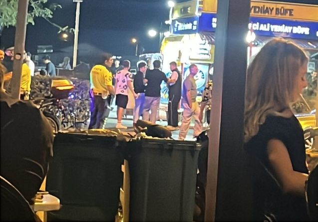 Sahil bandında kaza... Yaralı hastaneye kaldırıldı...